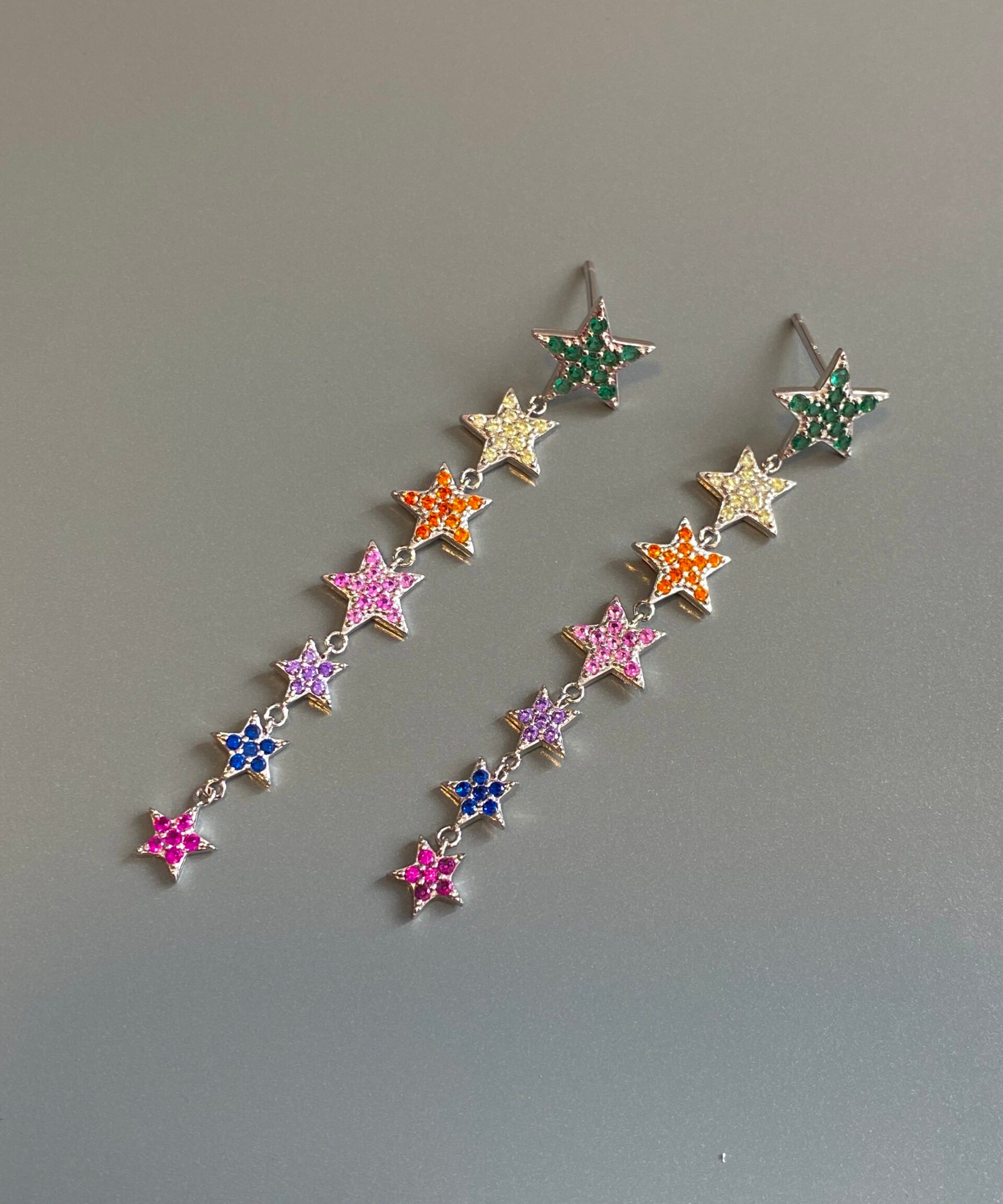 Star Line Earrings