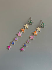 Star Line Earrings