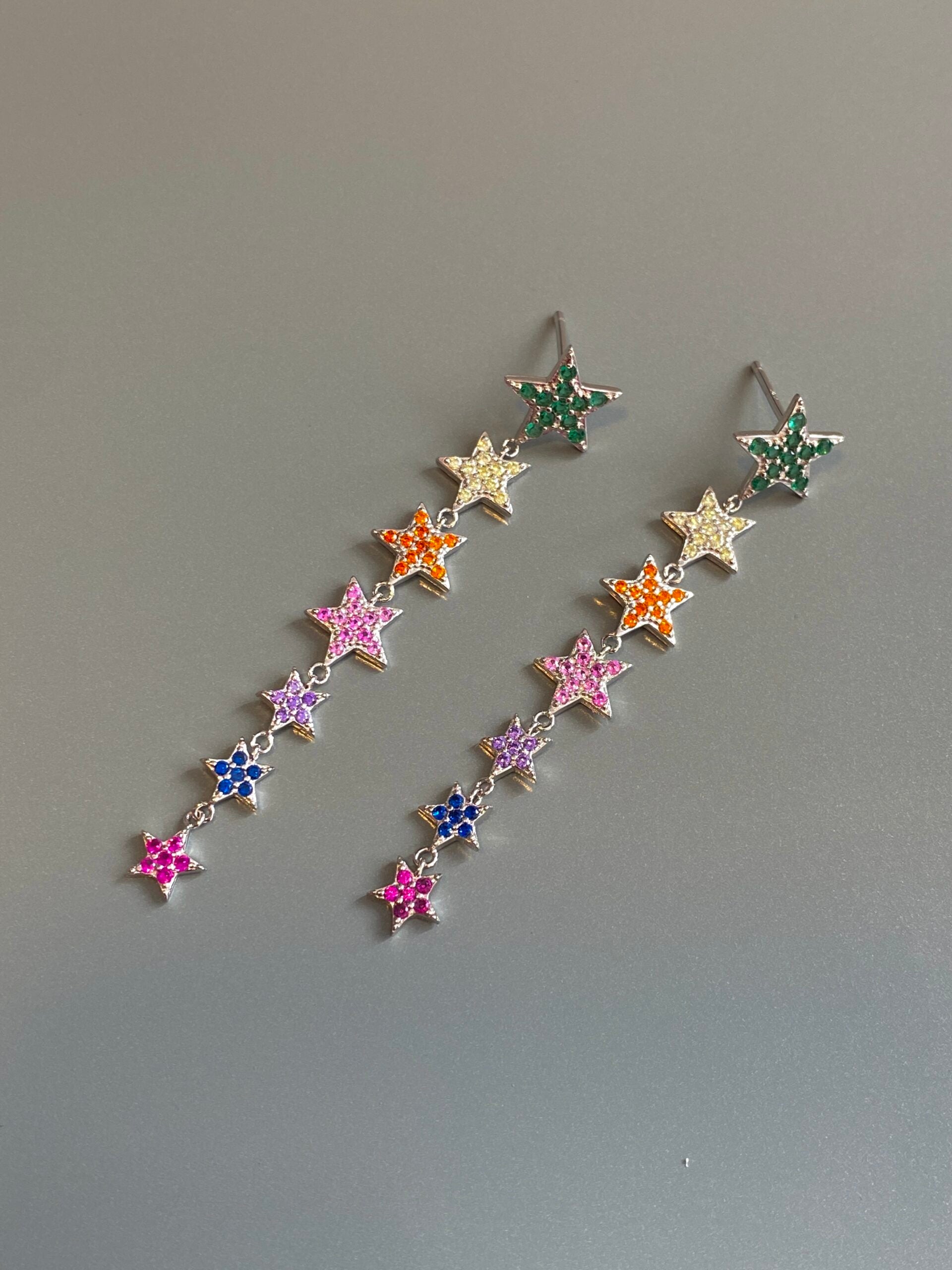 Star Line Earrings