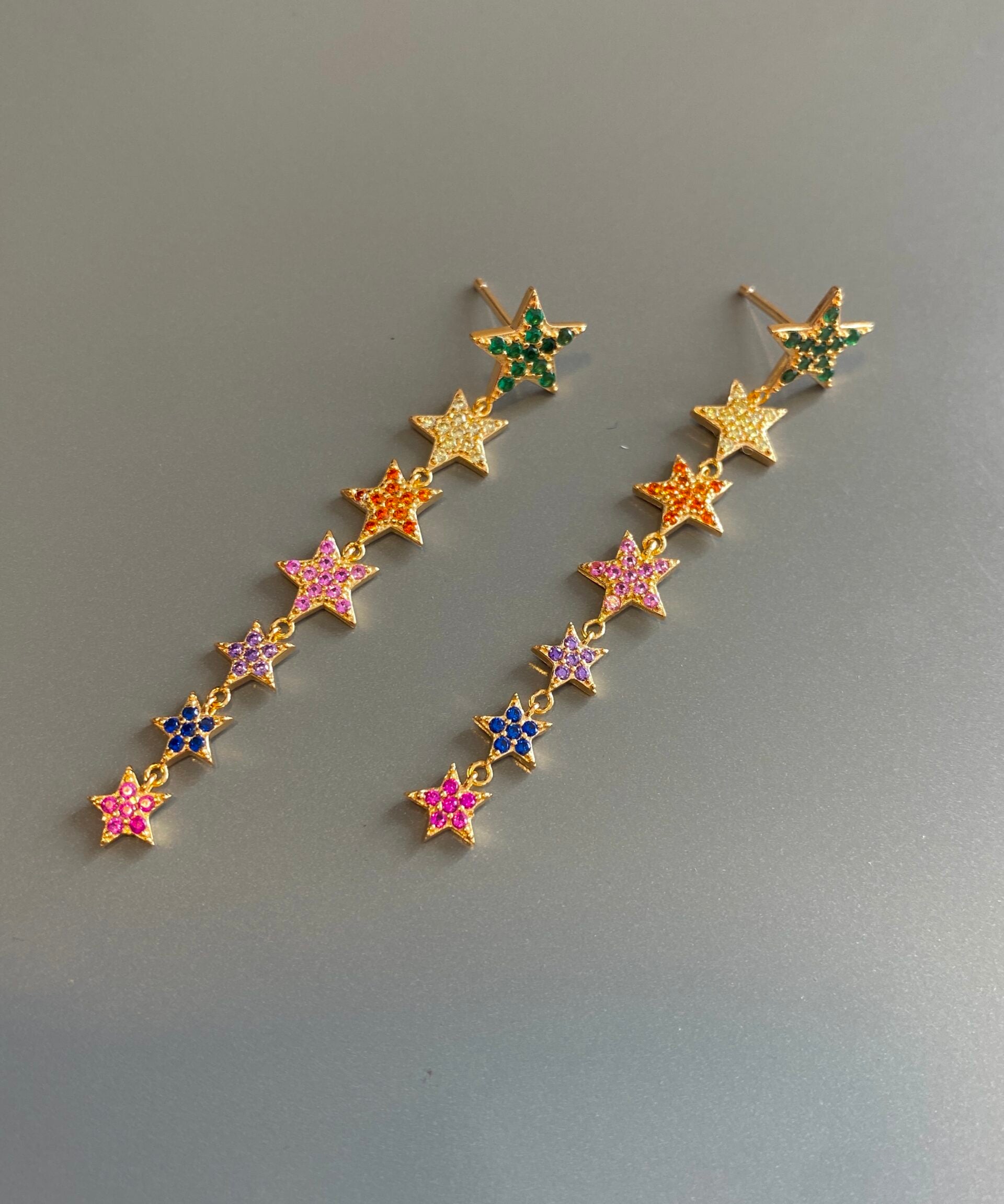 Star Line Earrings