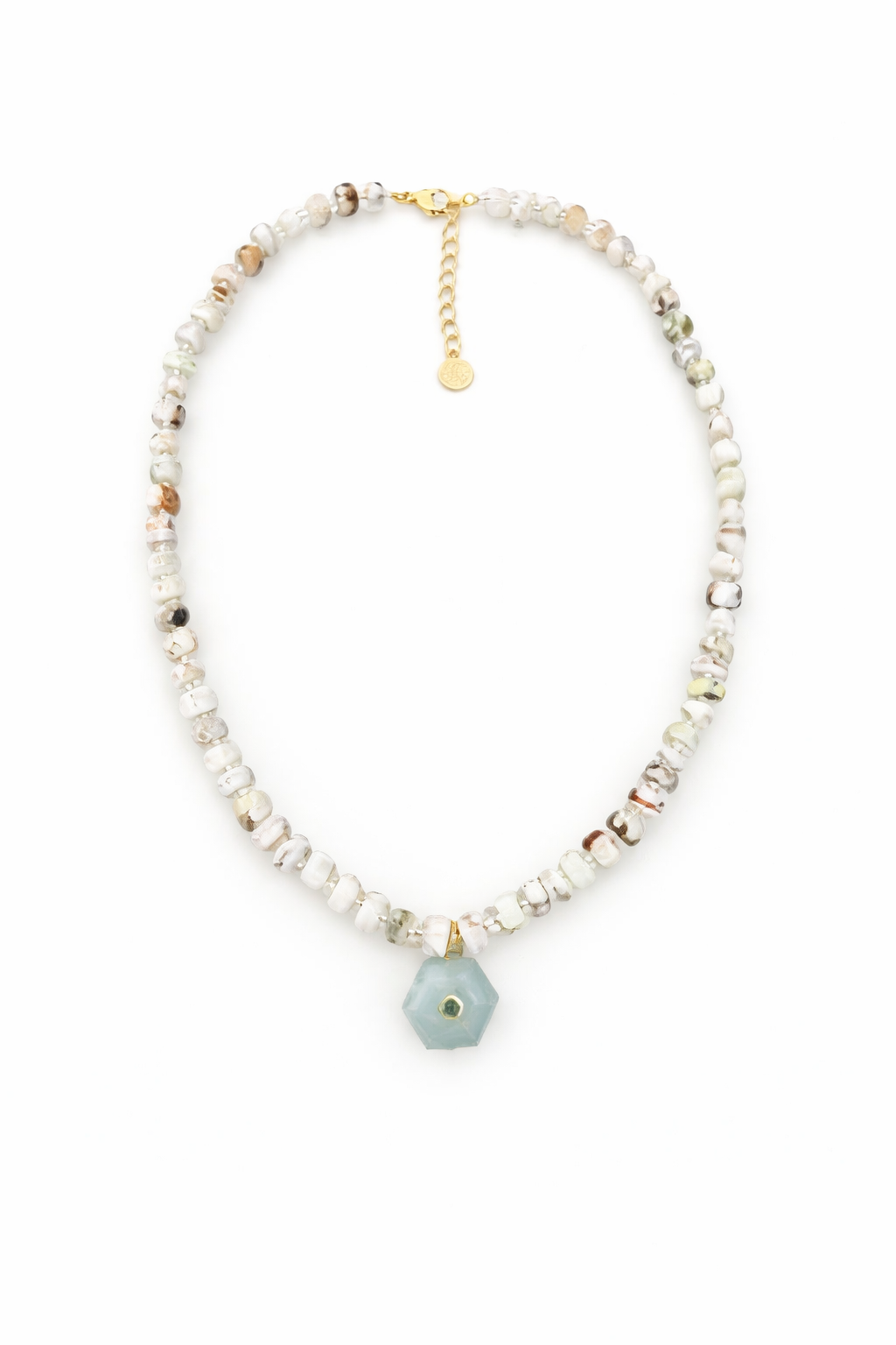 Lemon Amazonite Beaded Necklace