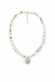Lemon Amazonite Beaded Necklace