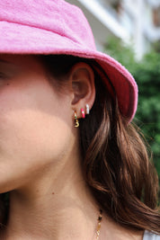 Mini Hanging Moon Rainbow Hoops