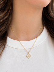 Pave Clover Necklace