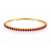 Gemstone Bangle Bracelet