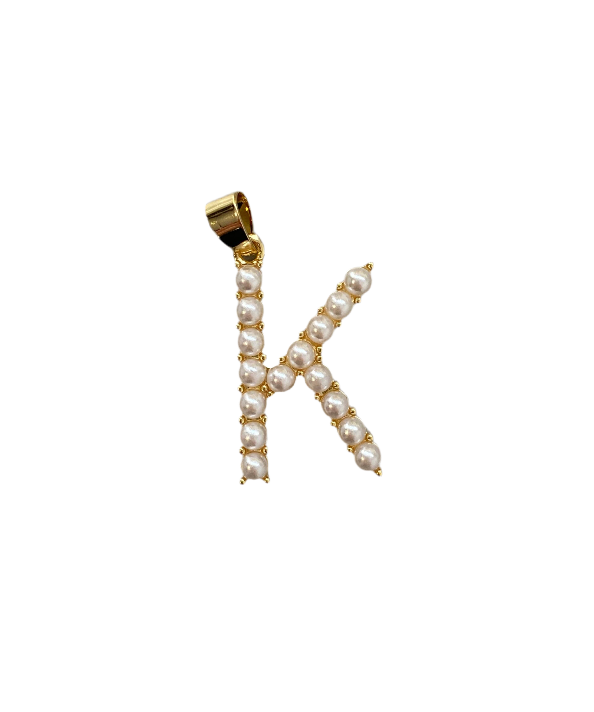 Charm Pearls Letter K