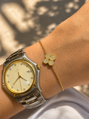 Pave Clover Bracelet