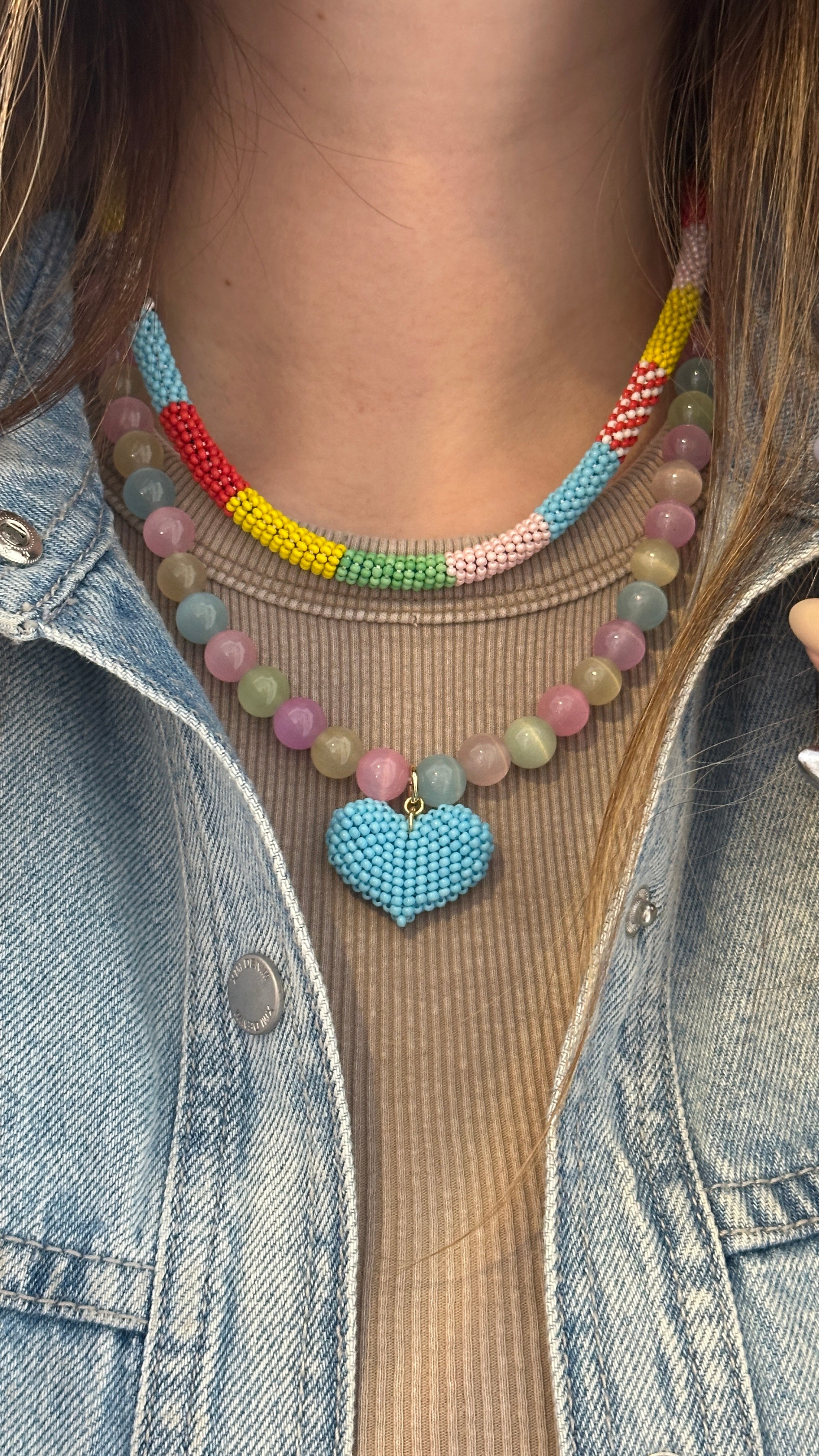 Knitted Beaded Miyuki Necklace