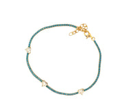 Pulsera Hearts-Blue and White
