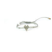 Single Heart Knitted Bracelet