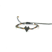 Single Heart Knitted Bracelet
