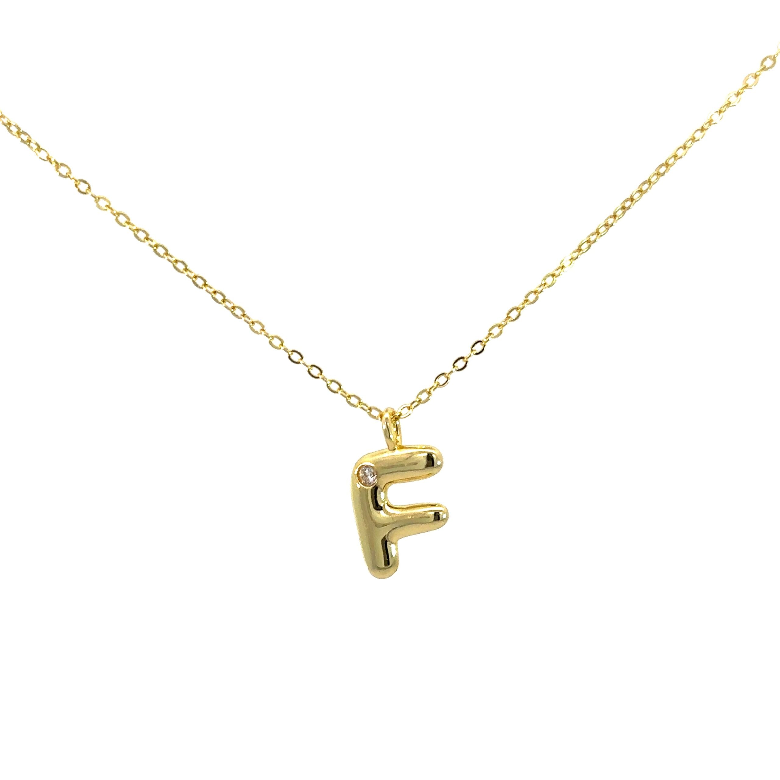 Bubble Initials Necklace