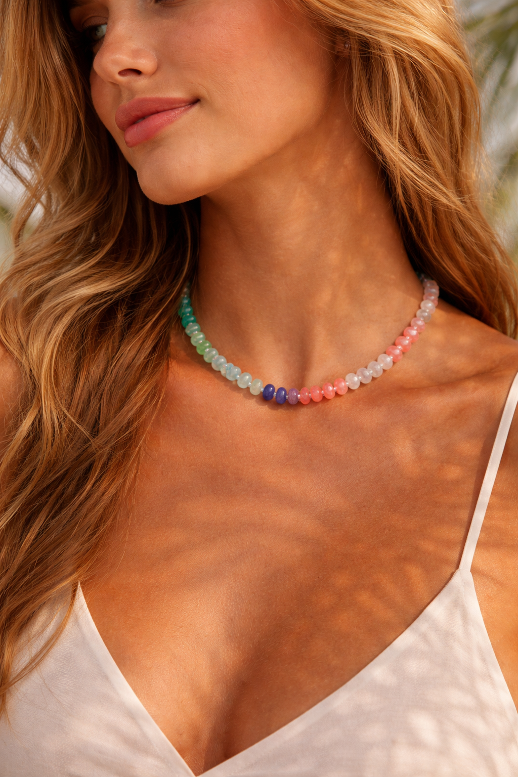 Graded Pastel Pukka Necklace