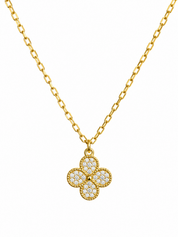 Pave Clover Necklace