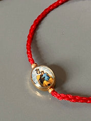 Pulsera Tejida Virgen Del Carmen