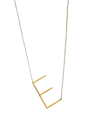 Jumbo Initial E Necklace