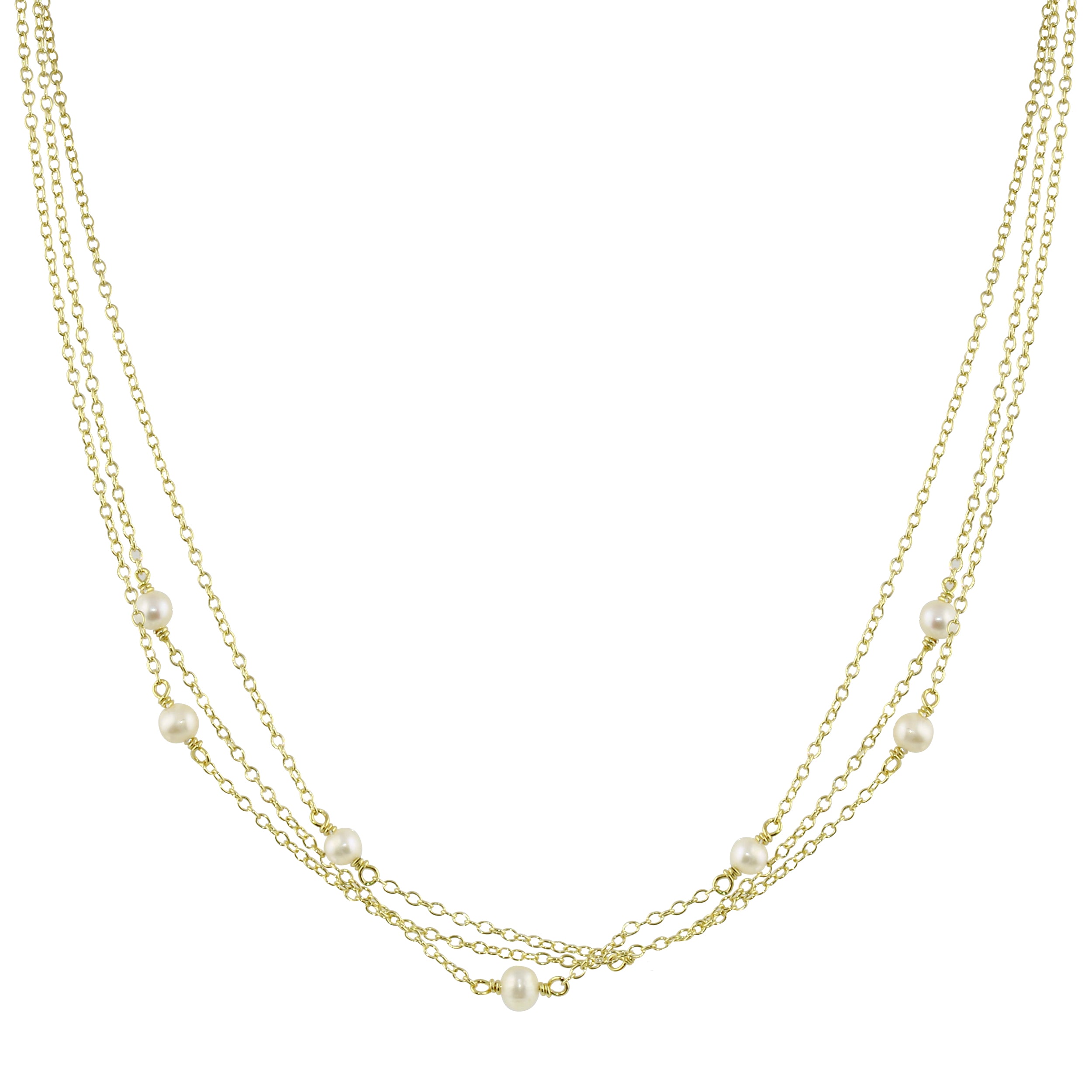 Chains and Pearls Necklace