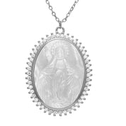 Virgen Medalla Milagrosa en Madre Perla