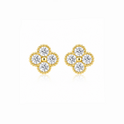 Sparkling Clover Earrings