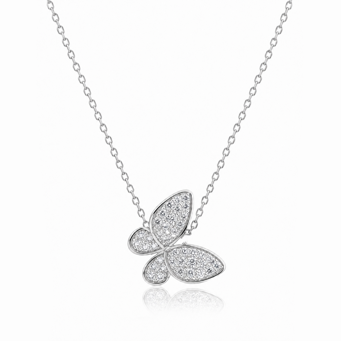 Sided Butterfly Necklace