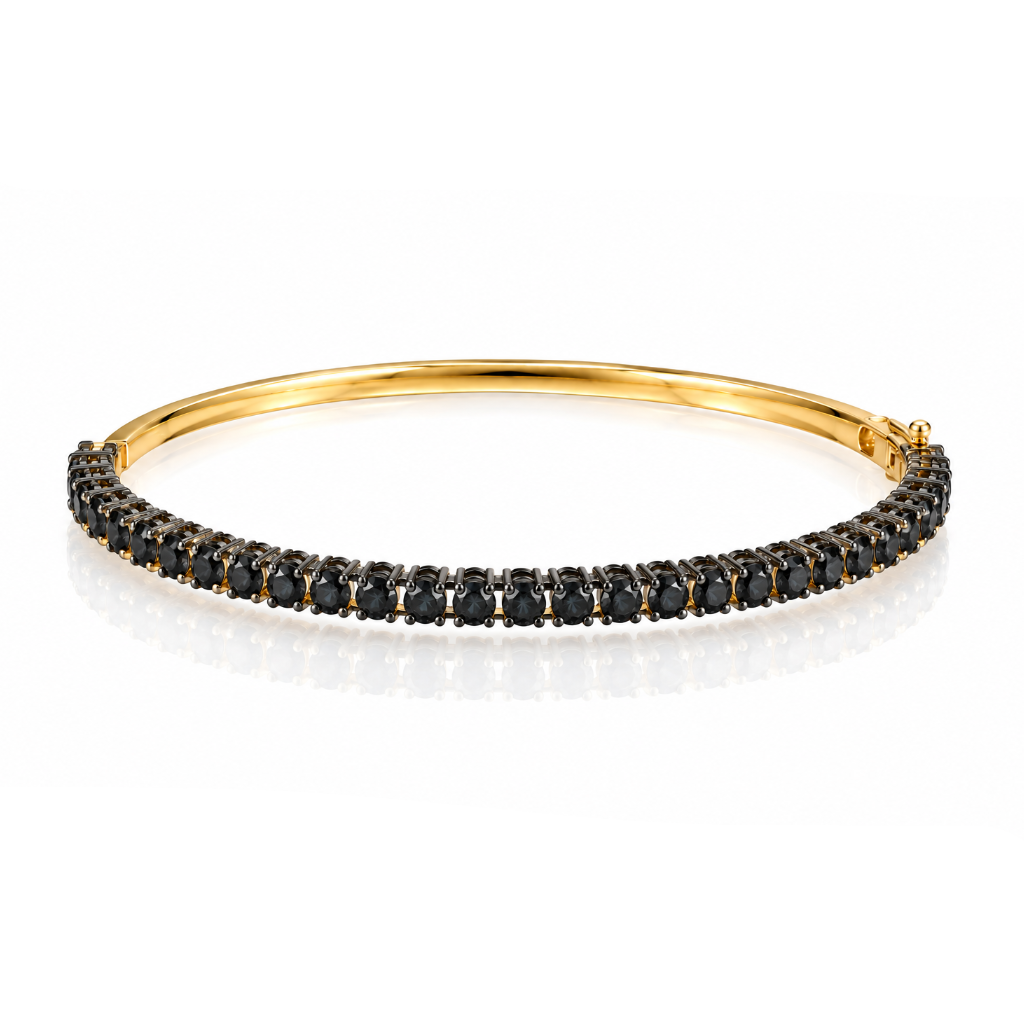 Gemstone Bangle Bracelet