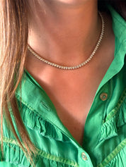 3-Prong Tennis Necklace