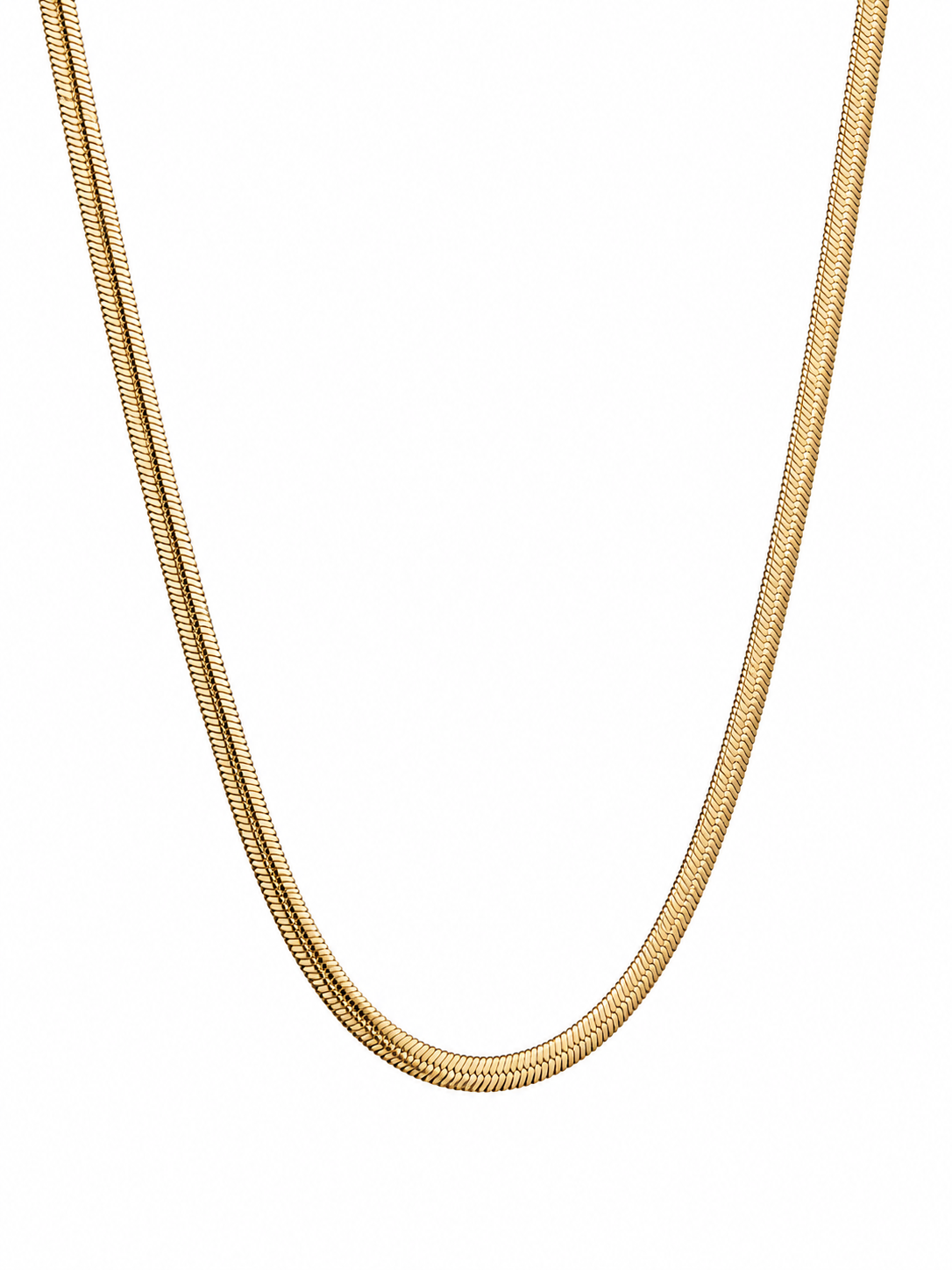 Thin Herringbone Necklace