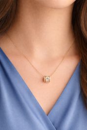 Baguette Wheel Necklace