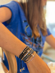 Thin Silver Bar Goldfilled Bracelet