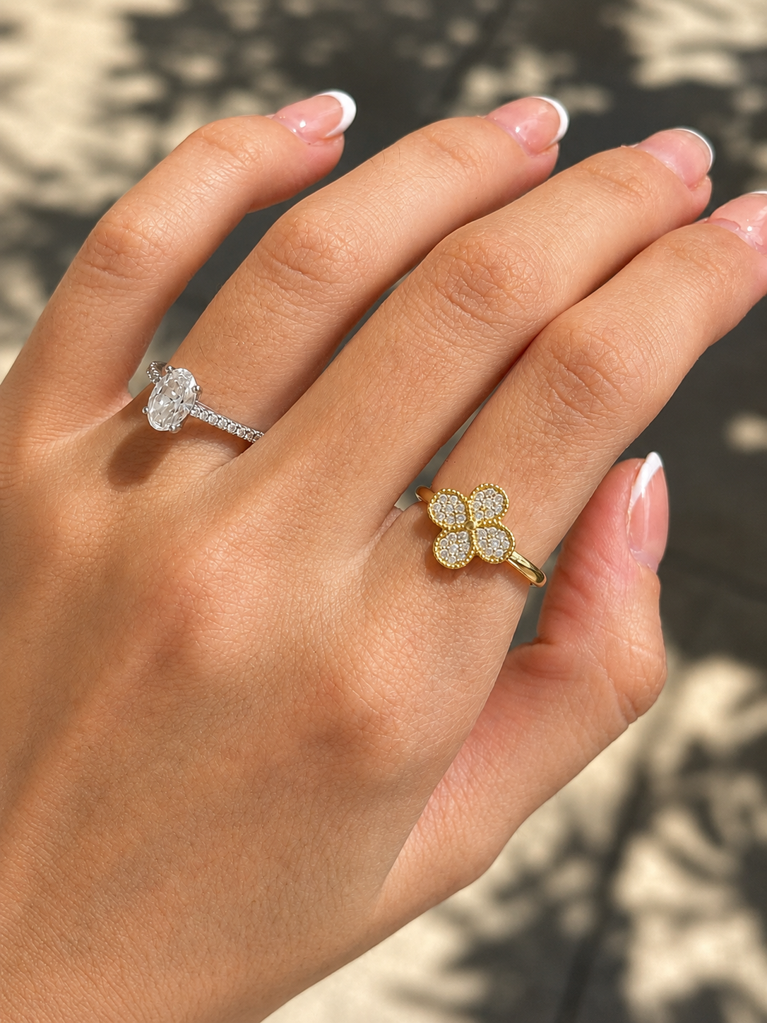 Pave Clover Ring