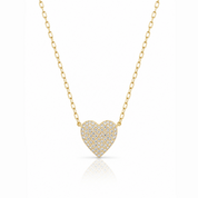 Pave Heart Necklace
