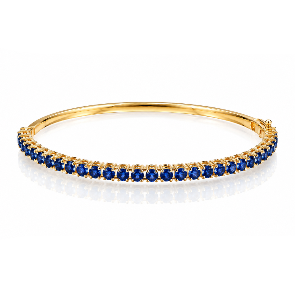 Gemstone Bangle Bracelet