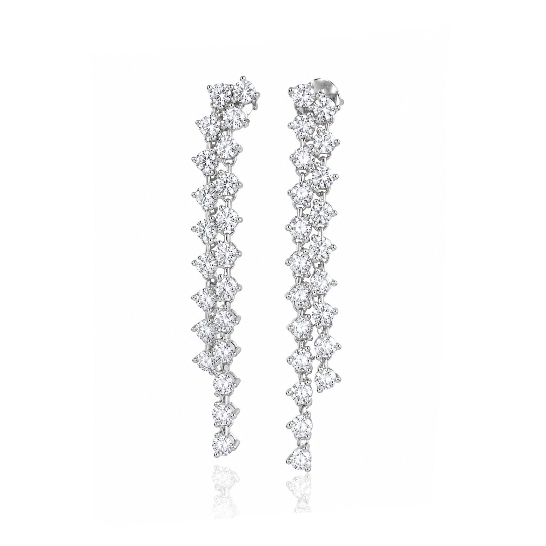 Long Cascade Dangling Earrings