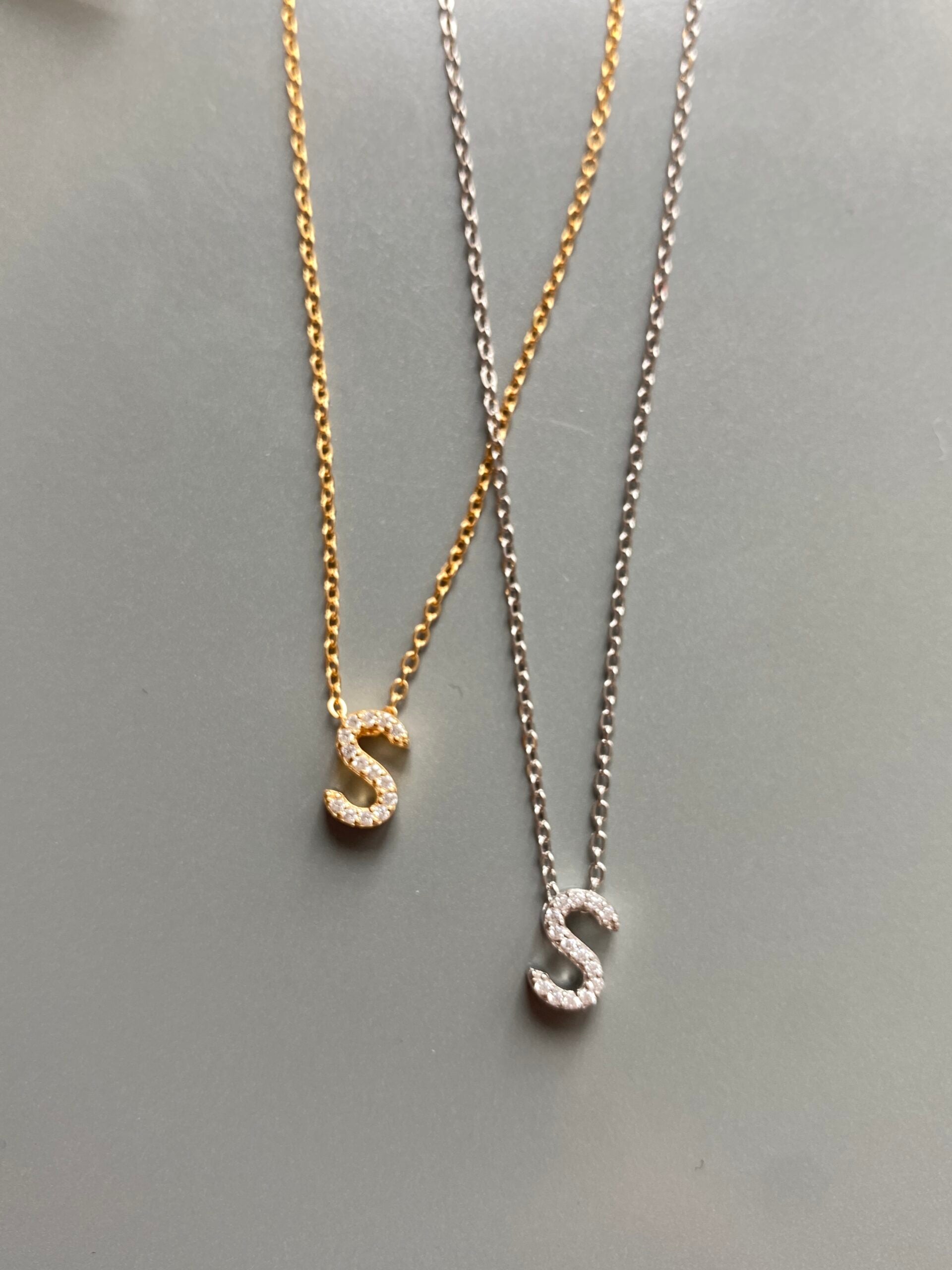 Mini Initial S Necklace