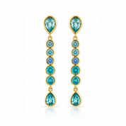 Bezel Ombré Drop Earrings