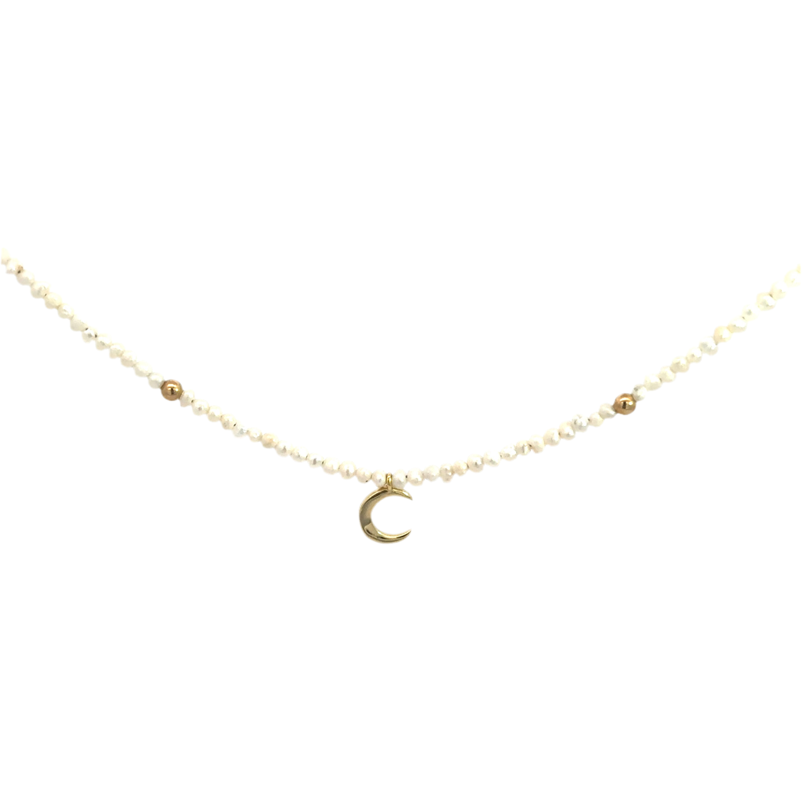 Natural Pearls Choker Moon