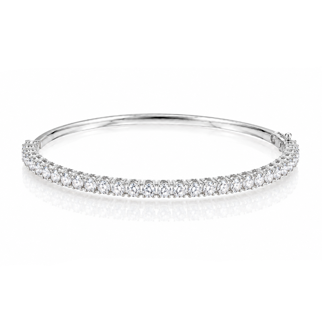 Gemstone Bangle Bracelet