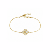 Pave Clover Bracelet