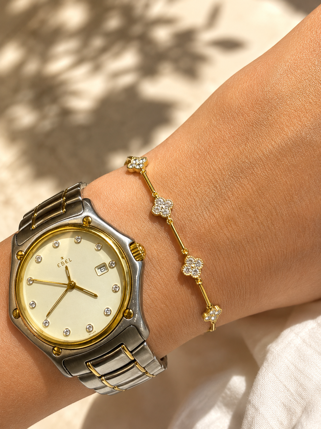 Pave Multi Clover Bracelet
