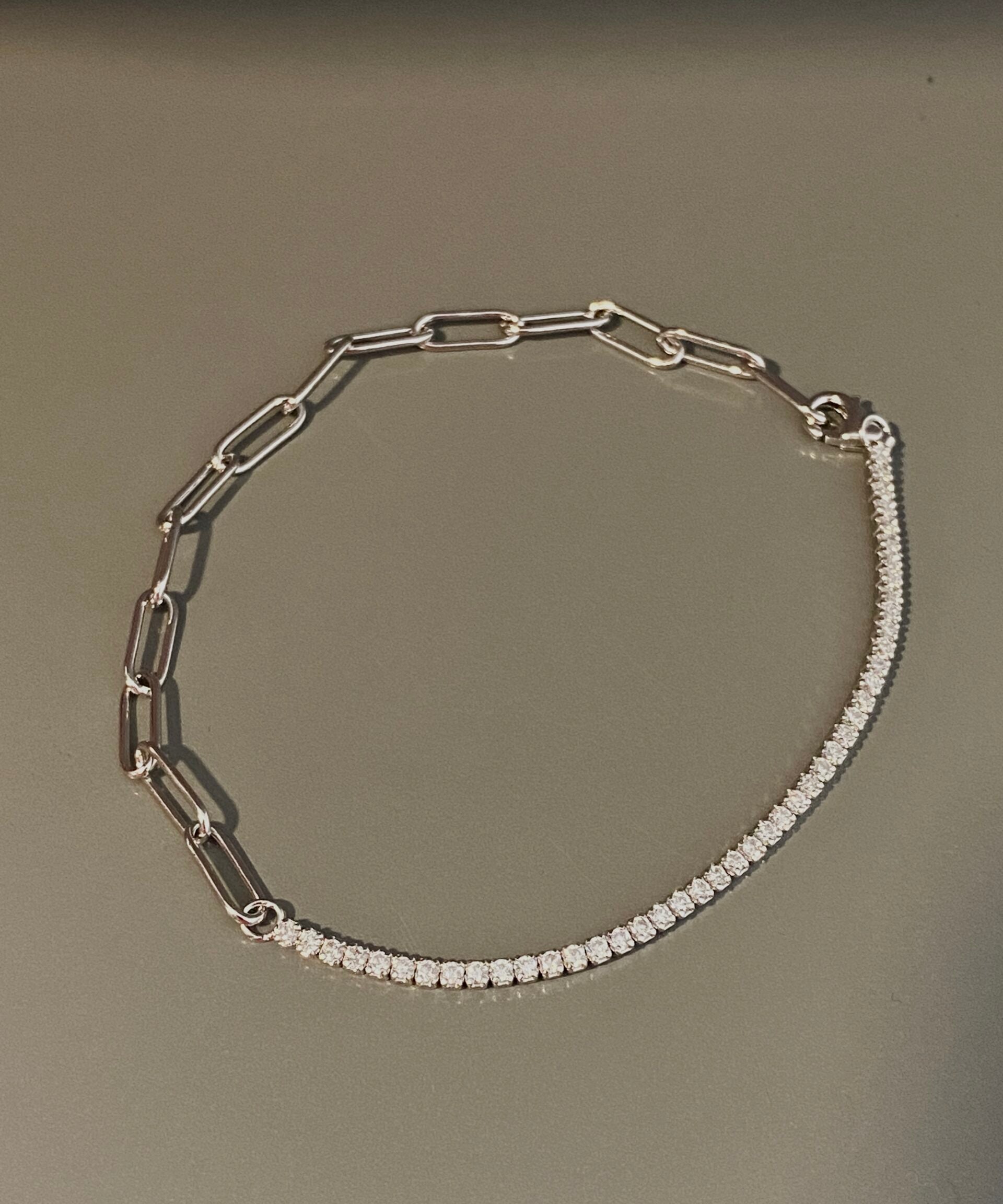 Tennis Paperclip Bracelet