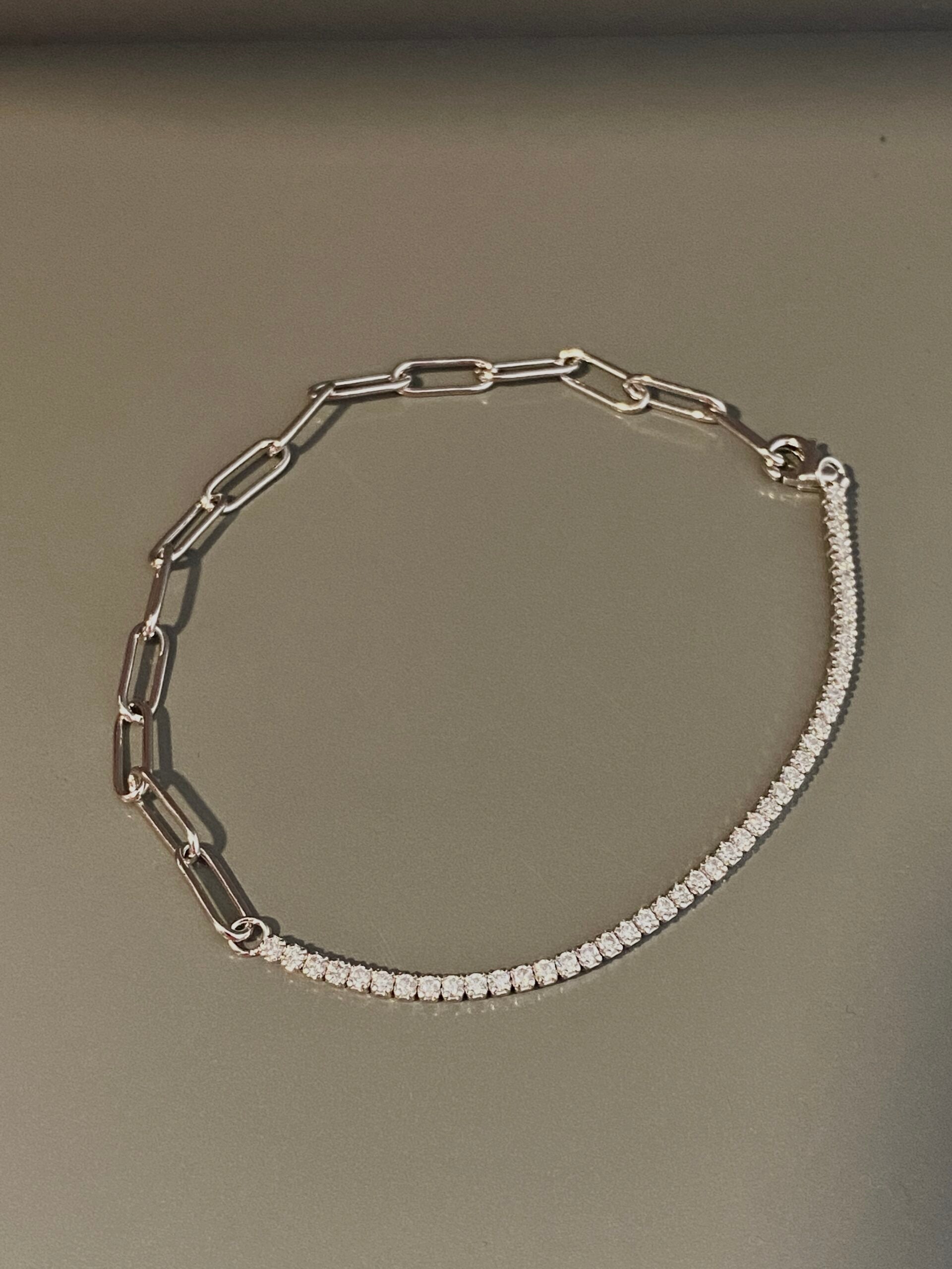 Tennis Paperclip Bracelet