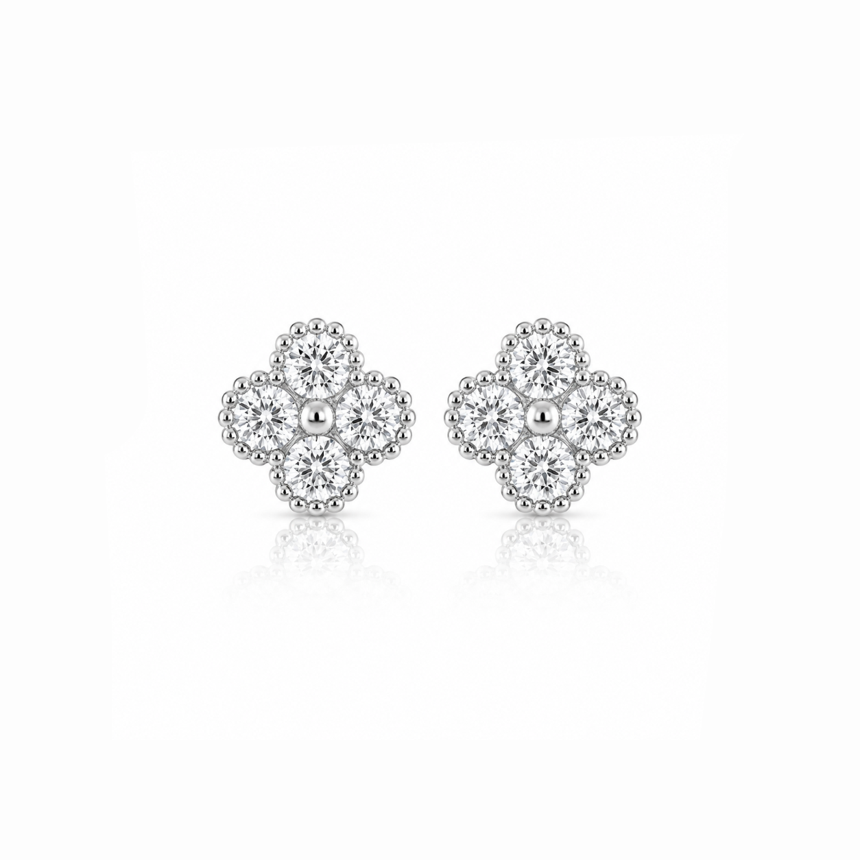 Sparkling Clover Earrings