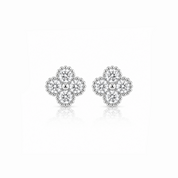 Sparkling Clover Earrings
