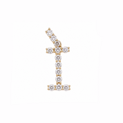 Diamond Initial I Charm