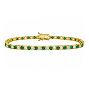 Mixed Gemstone Tennis Bracelet