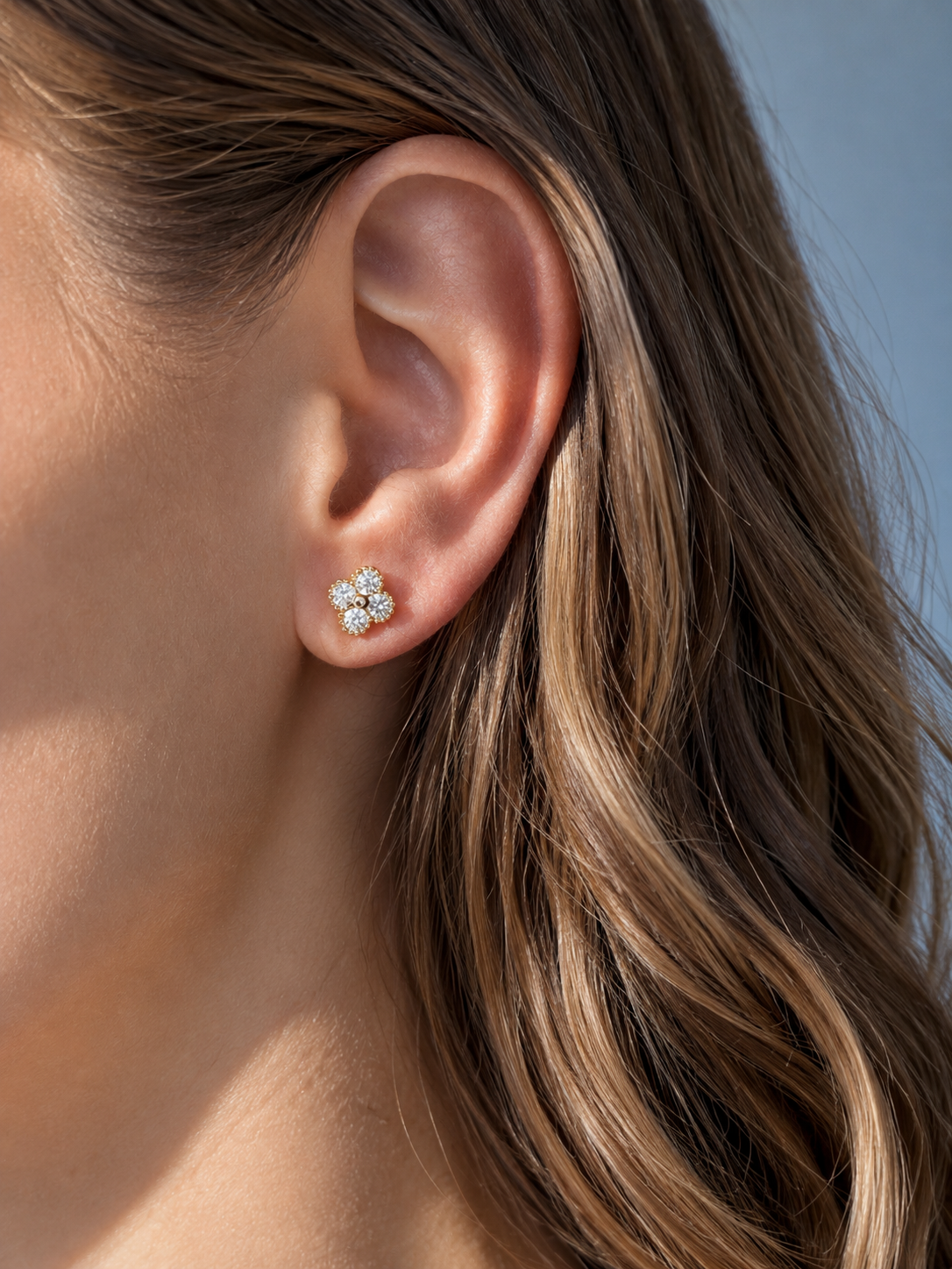 Sparkling Clover Earrings