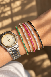 Gemstone Bangle Bracelet