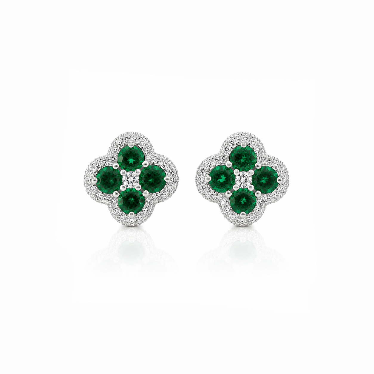 Bombé Clover Earrings