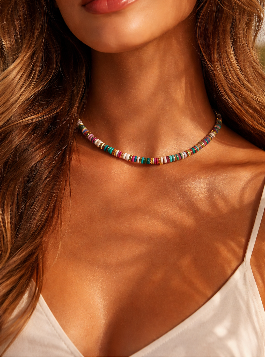 Mixed Stones Pukka Necklace
