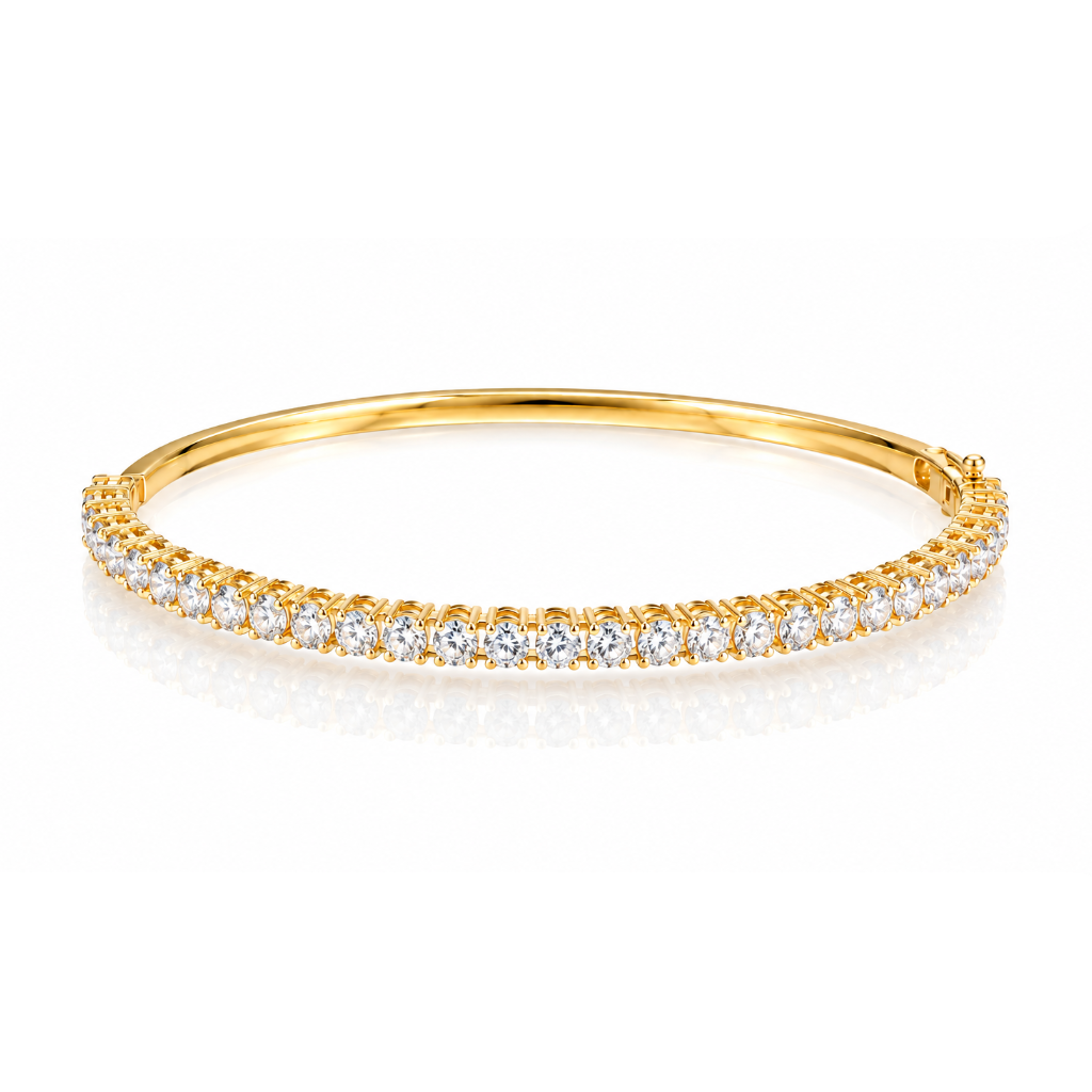 Gemstone Bangle Bracelet